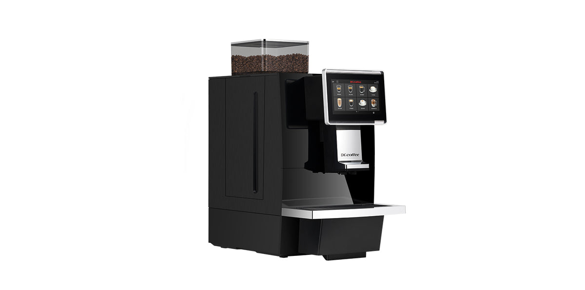 Small Office Coffee Starter Pack — Dr Coffee M10 with Steam, Fridge & Beans