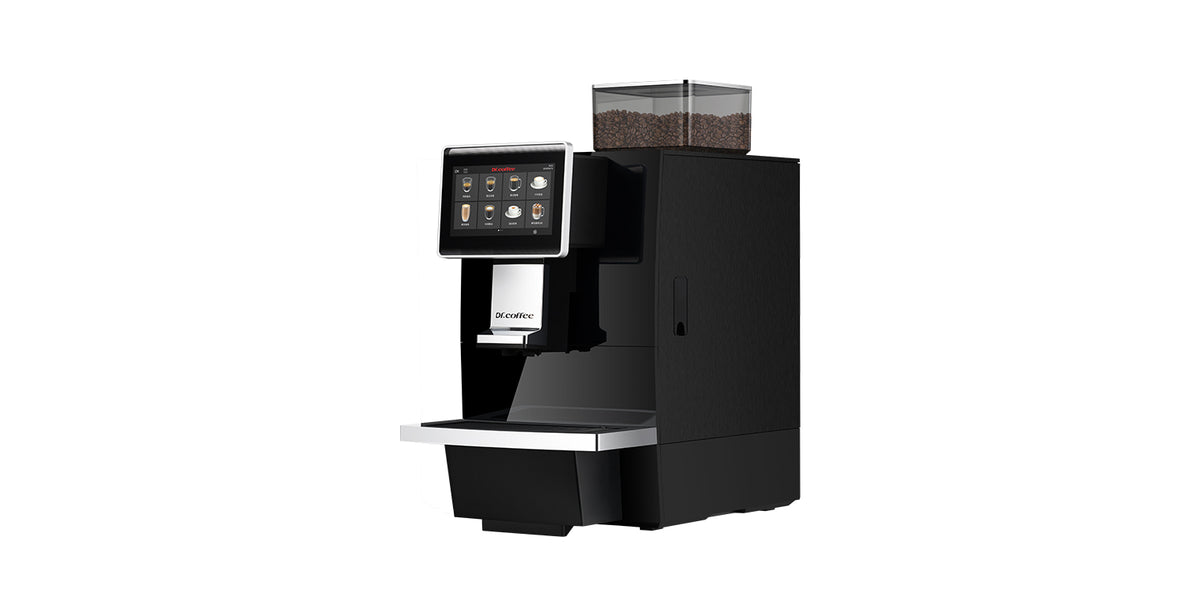Small Office Coffee Starter Pack — Dr Coffee M10 with Steam, Fridge & Beans